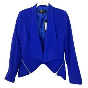 NWT Yumi Kim Lucy Blazer Jacket Cobalt Blue sz XS Jewel Tone Academia Preppy